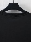 Baskılı Oversize Bisiklet Yaka T-shirt - Siyah resmi